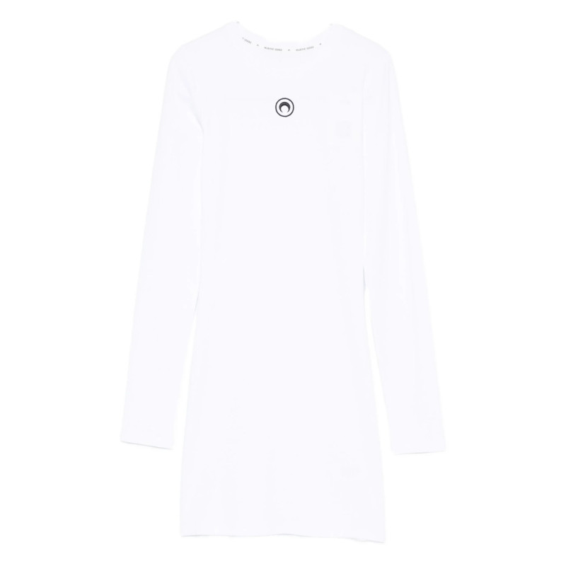 Marine Serre Crew-neck Long-sleeve Dress