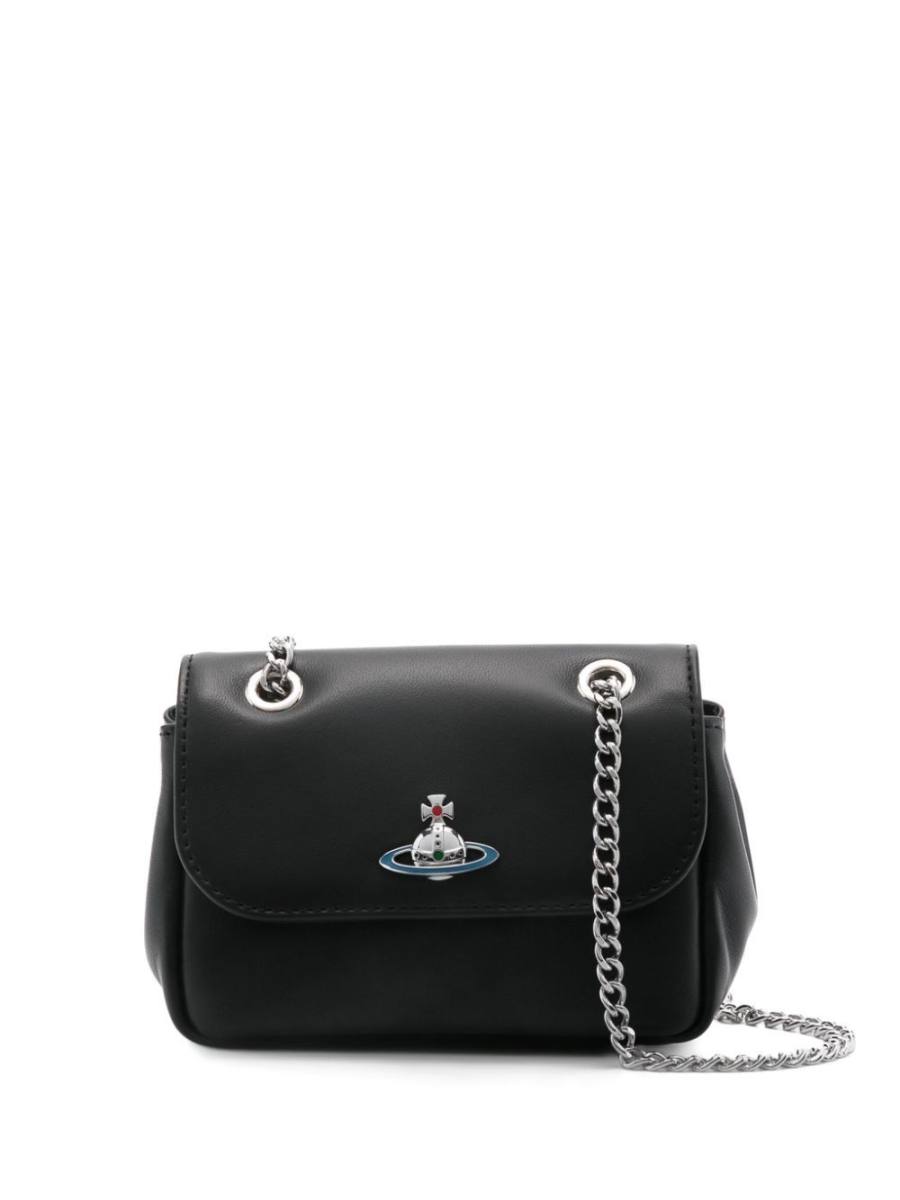 small Orb-plaque leather shoulder bag