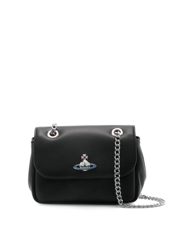 small Orb-plaque leather shoulder bag