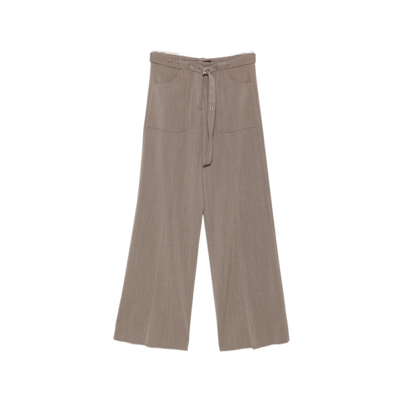 Seafarer Belted Wide-leg Trousers