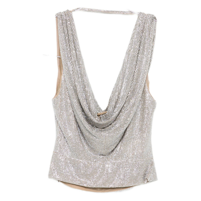 Giuseppe Di Morabito Cowl-neck Embellished Top
