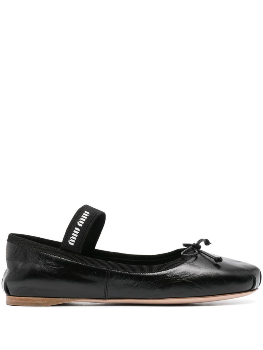 bow-detail ballerina shoes
