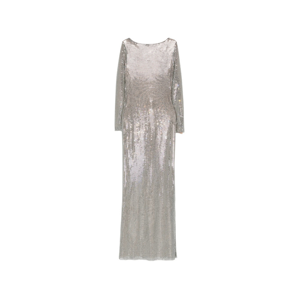 Self-portrait Long-sleeve Embellished Maxi Dress