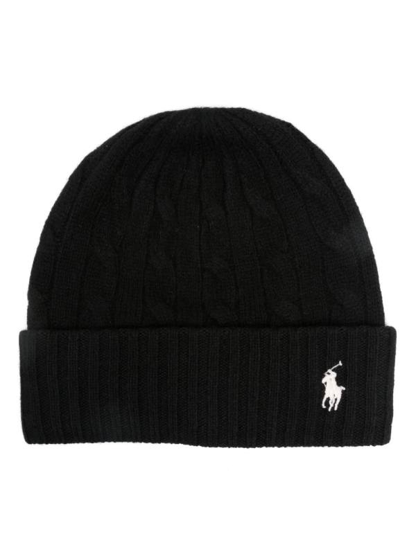 cable-knit beanie hat