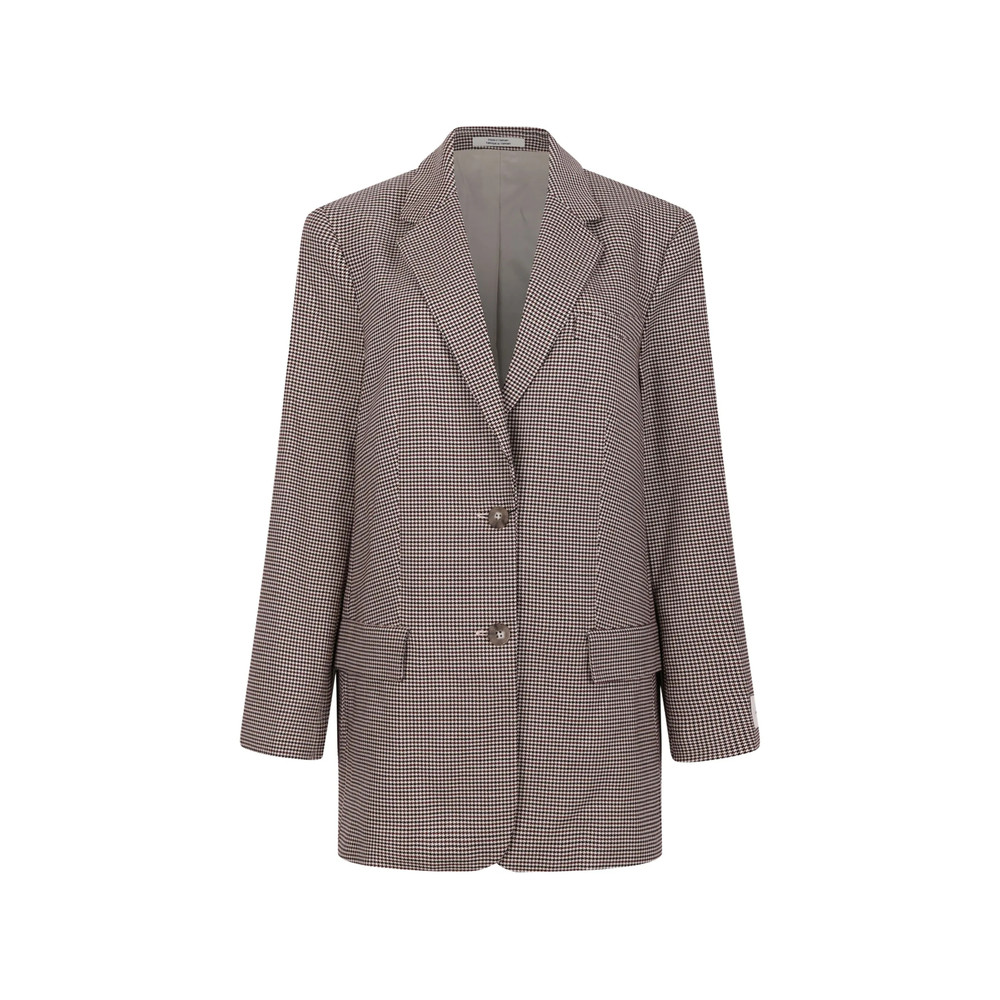 Calvin Klein Checked Button Blazer