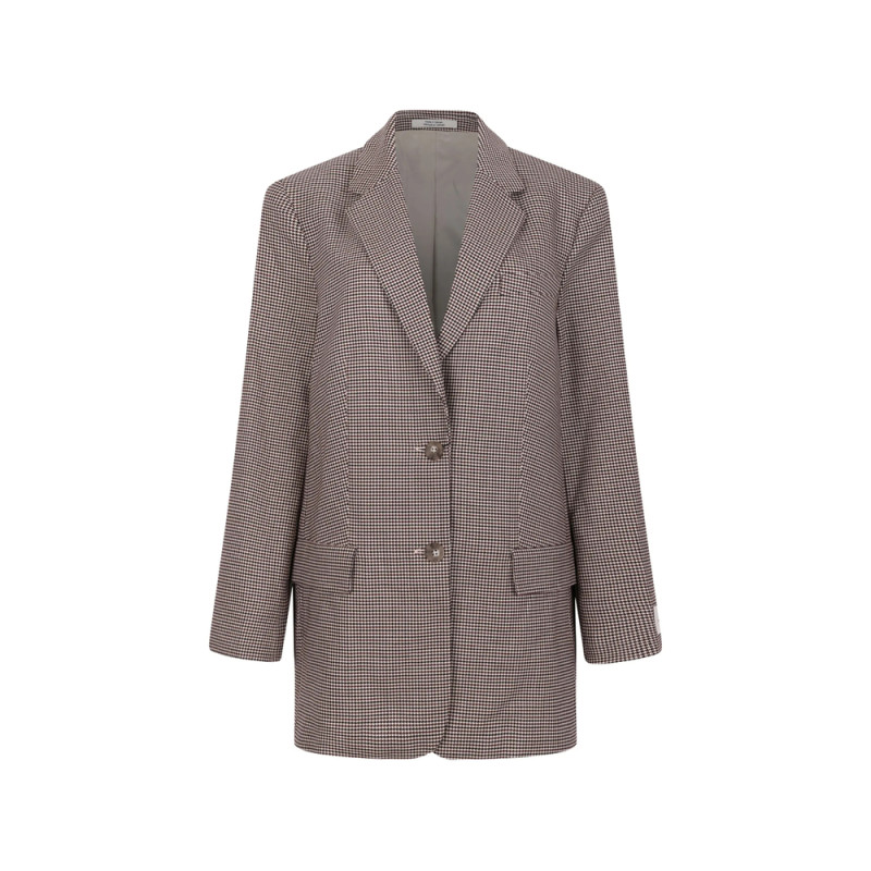 Calvin Klein Checked Button Blazer