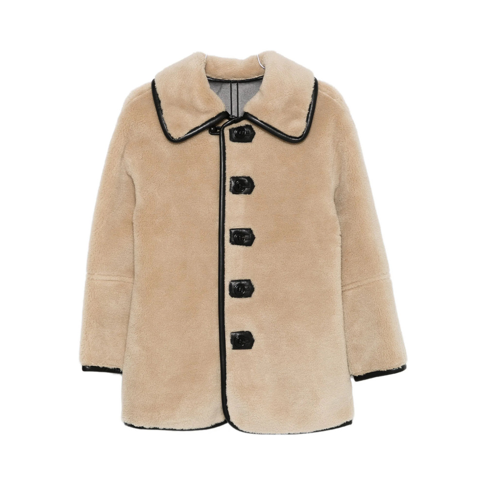 Low Classic Contrasting Leather-trim Jacket
