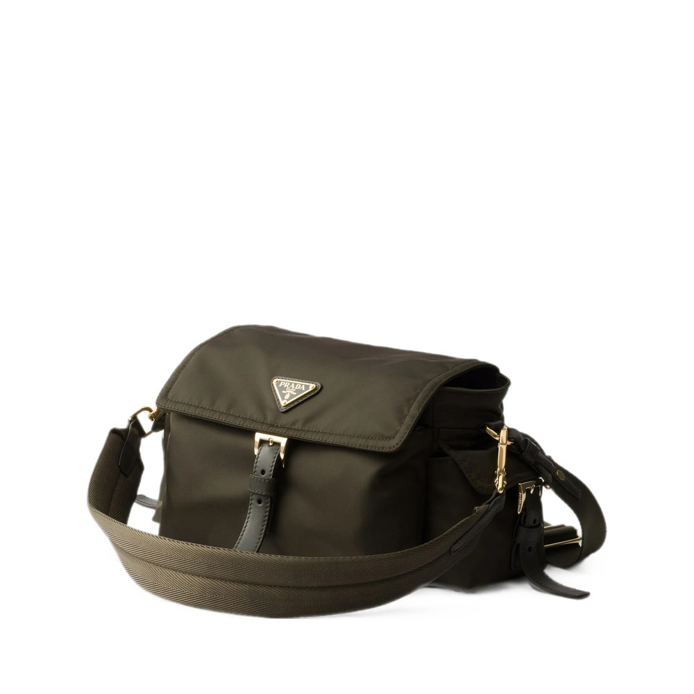 Prada Explore Medium Re-Nylon Shoulder Bag With Flap