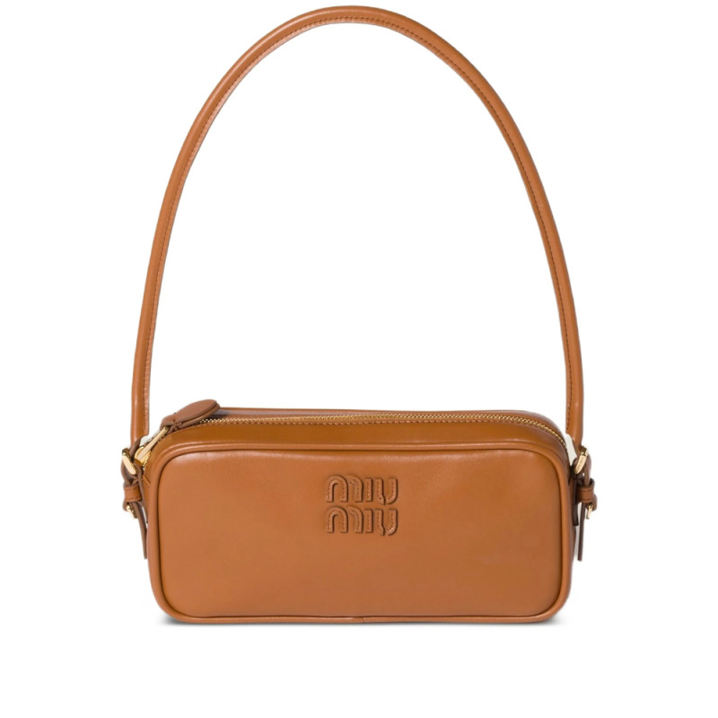 Miu Miu Leather Logo-plaque Mini Bag