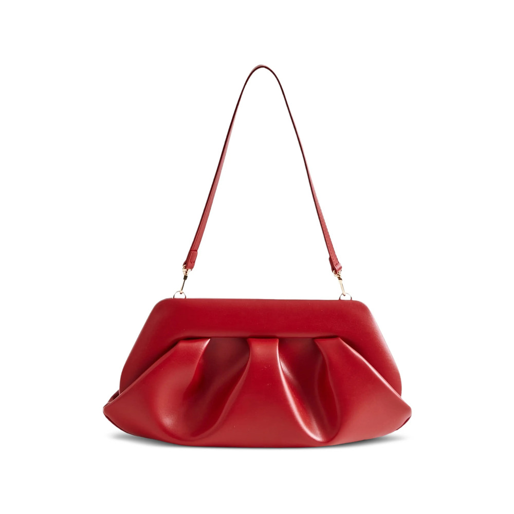 The-moirè Bios Ruched Shoulder Bag