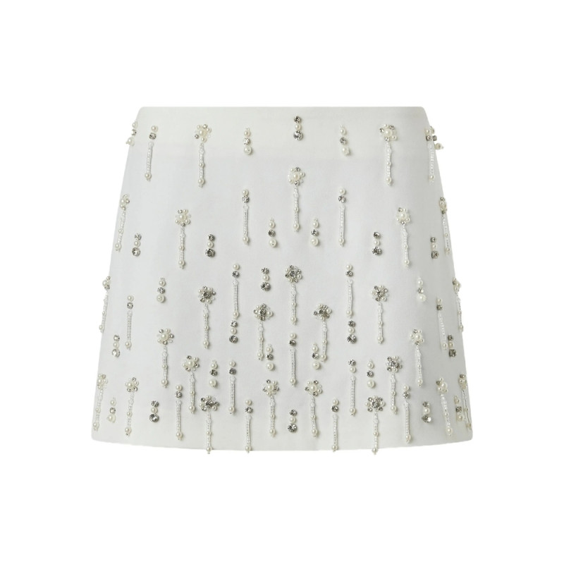 Pinko Beaded-embellished Mini Skirt