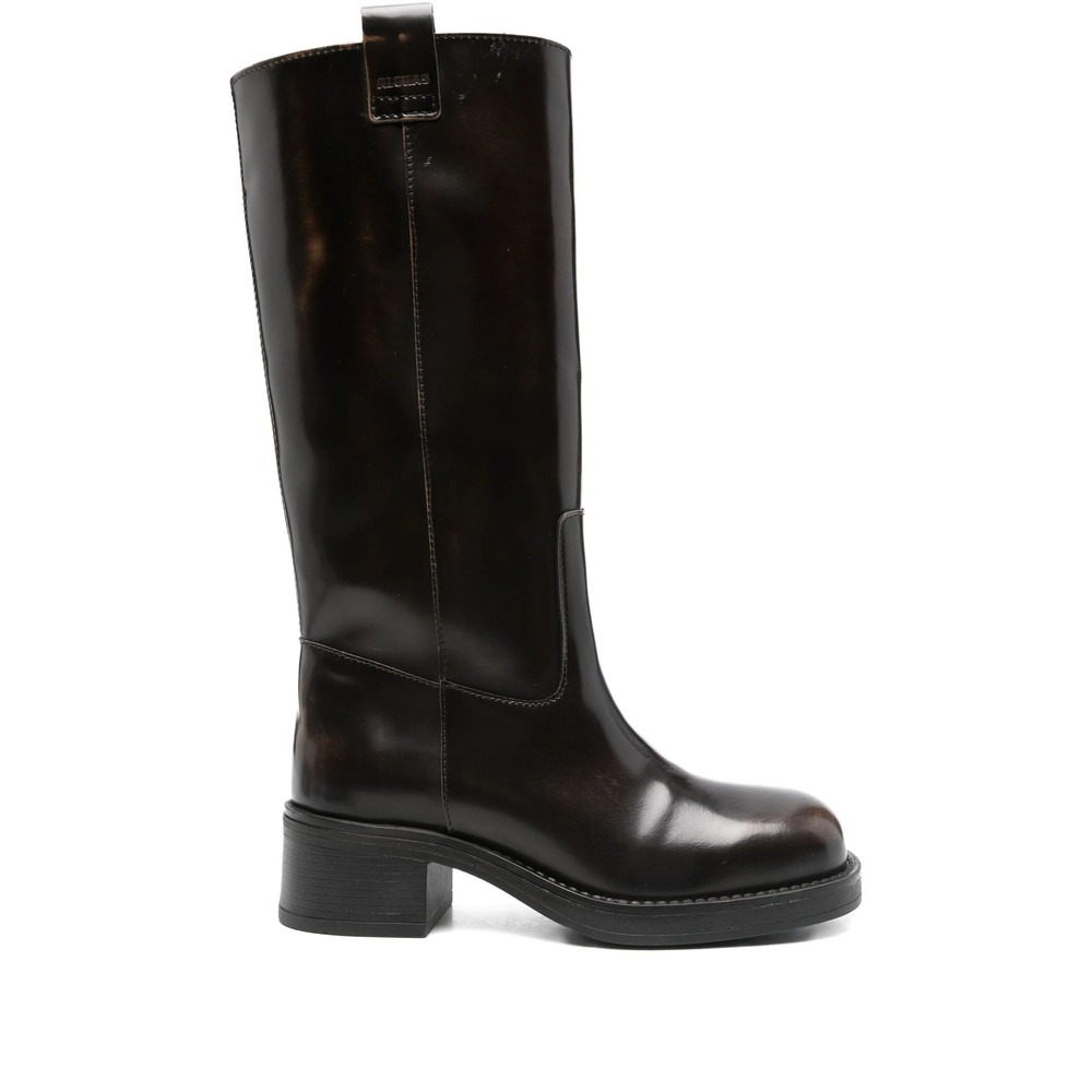 Alohas 40mm Calf Leather Biker Boots