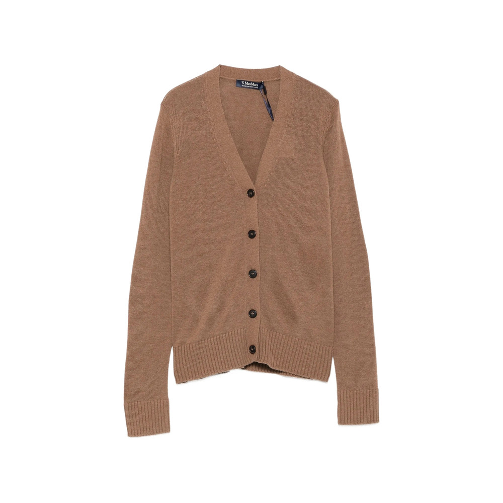 's Max Mara Logo-embroidered V-neck Cardigan