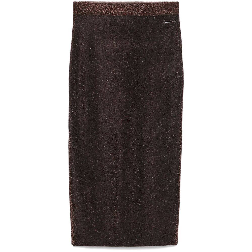 Fendi Metallic-threading Midi Skirt