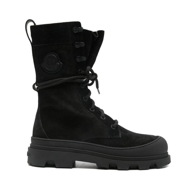 Moncler Vera Lace-up Logo-patch Boots