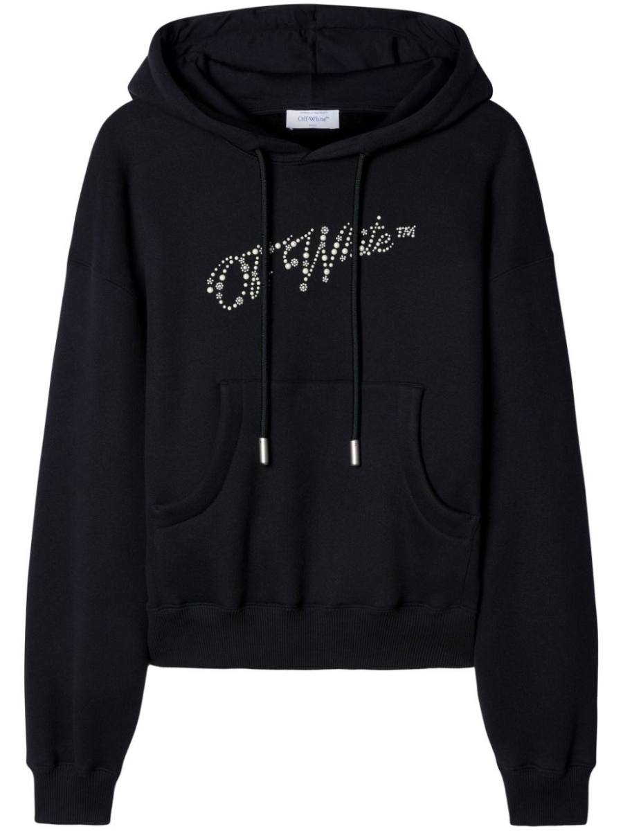 logo-embellished hoodie