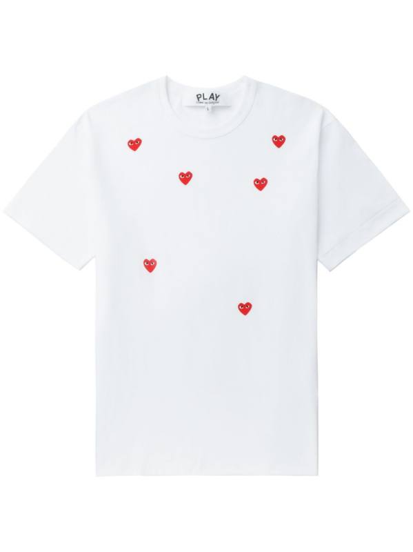 Scattered Hearts cotton T-shirt