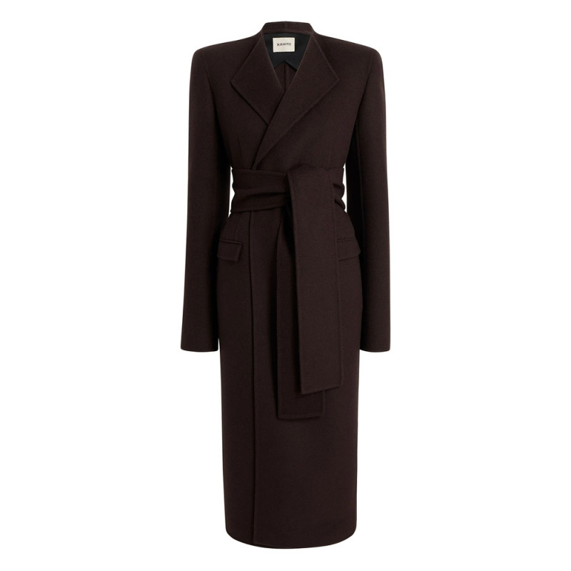 Khaite Belted Wrap Coat