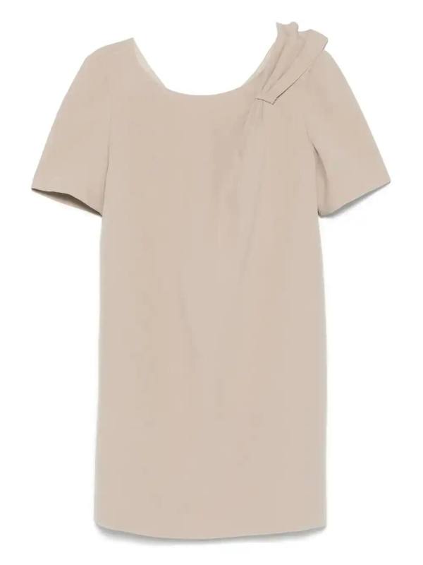 draped-detail T-shirt
