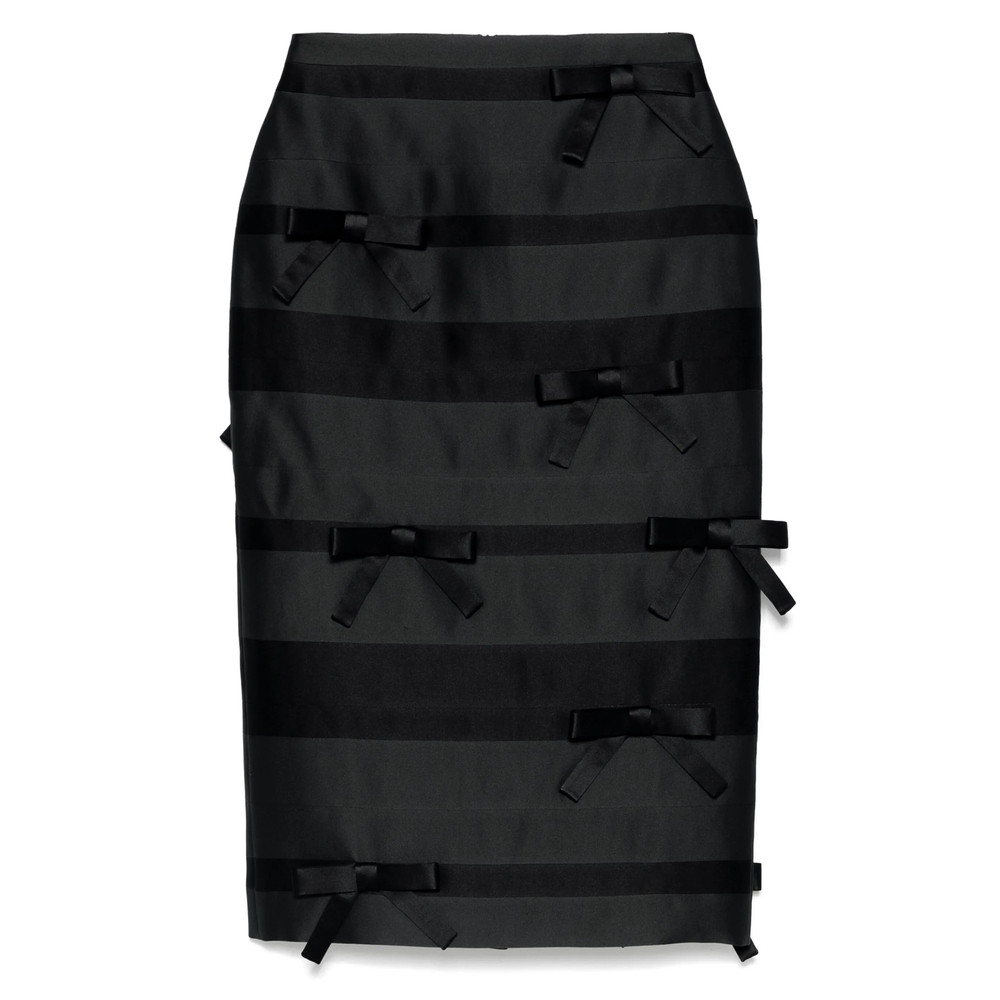 Markgong Bow-detailing Skirt