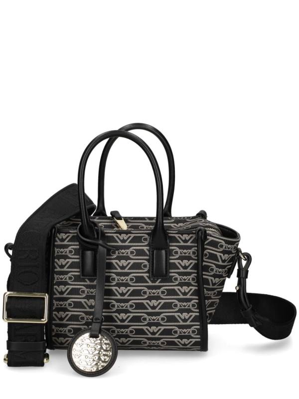 monogram-patterned mini bag