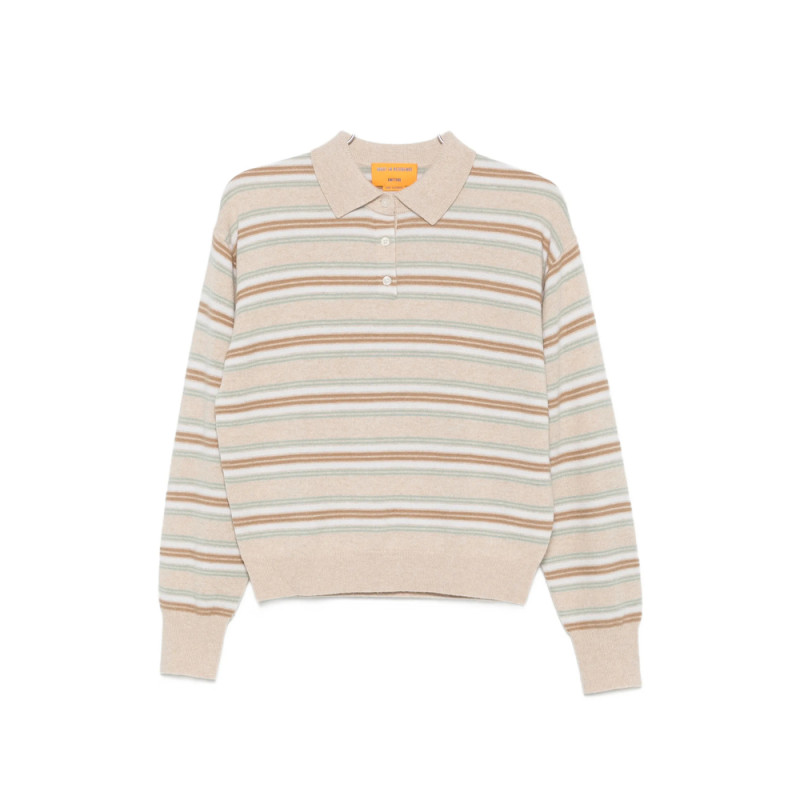 Guest In Residence Striped Polo Top