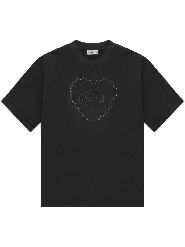 logo appliqué cotton t-shirt
