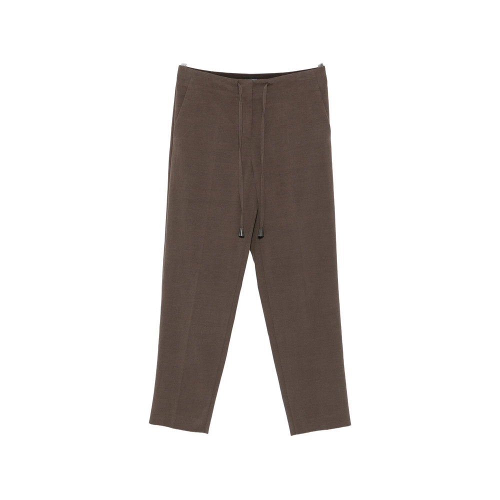 Giorgio Armani Drawstring Straight-leg Trousers
