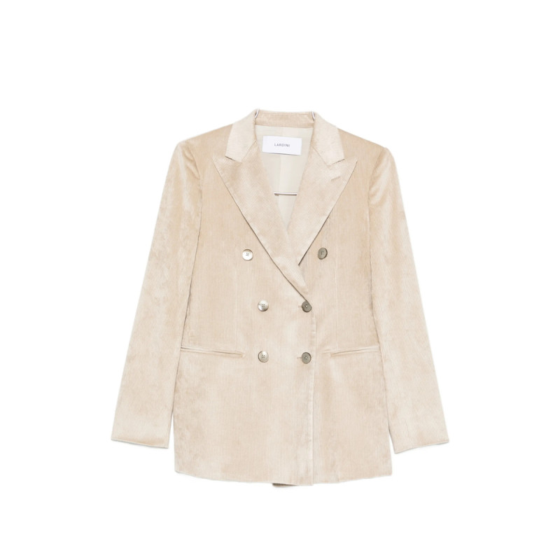 Lardini Double-breasted Corduroy Blazer