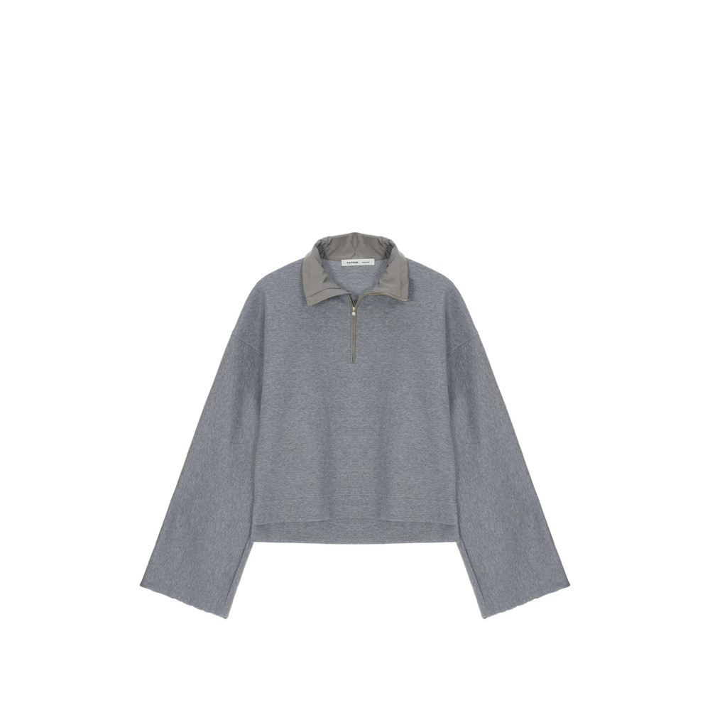 Carven High-neck Half-zip Sweatshirt