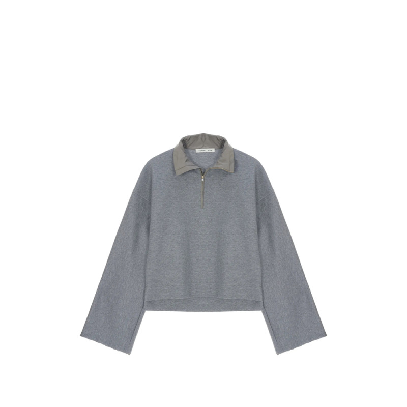 Carven High-neck Half-zip Sweatshirt