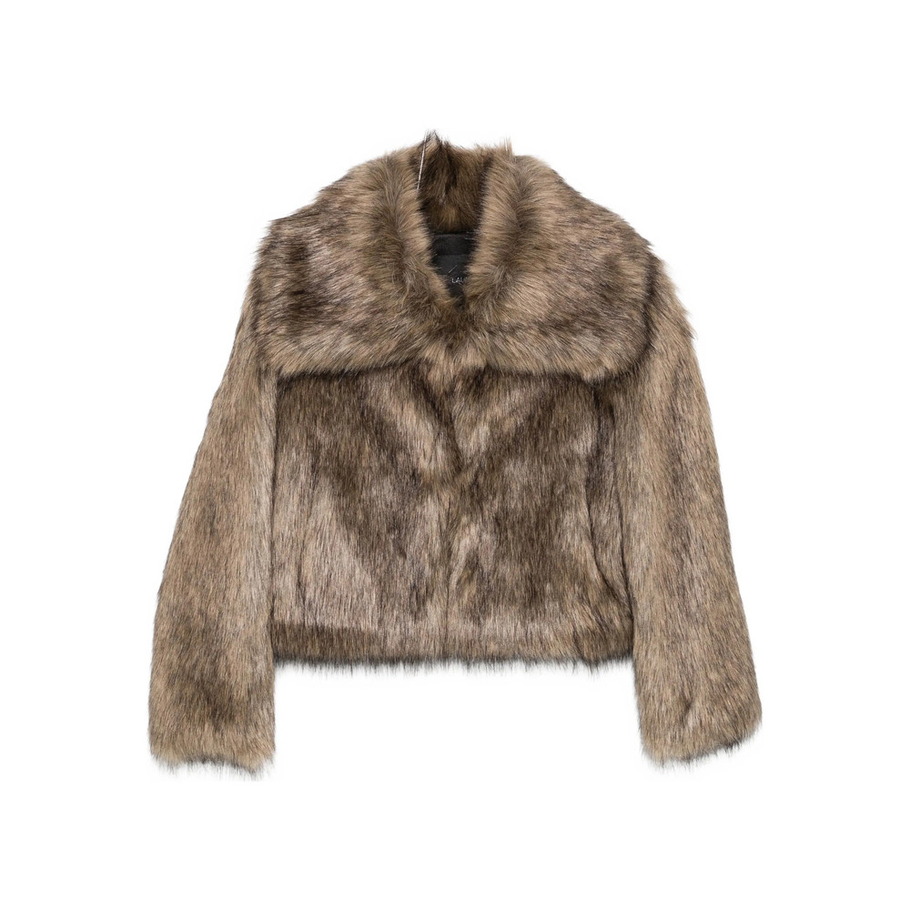 Thelaurent Faux-fur Wide-collar Jacket