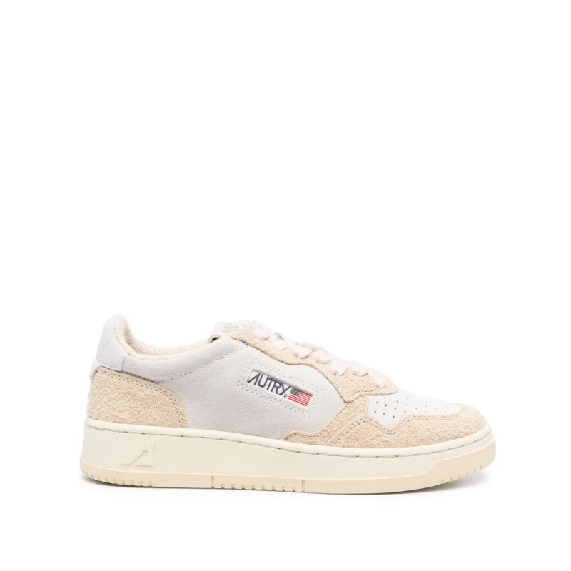 Autry Logo-patch Panelled Leather Sneakers