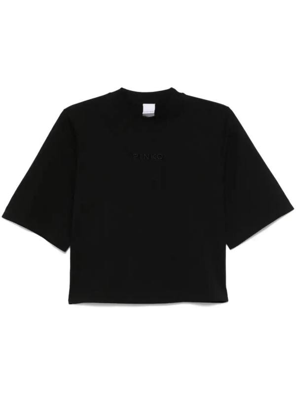 embroidered-logo T-shirt