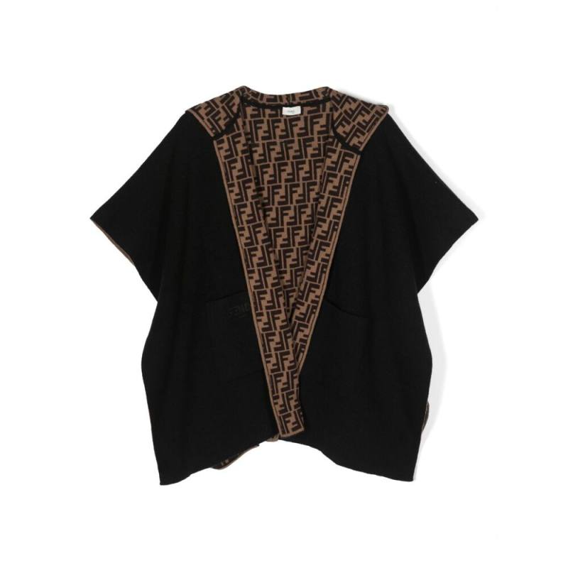 Fendi Signature FF-pattern Print Cape