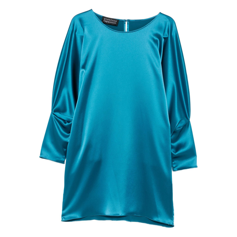 Gianluca Capannolo Crew-neck Puff-sleeve Mini Dress