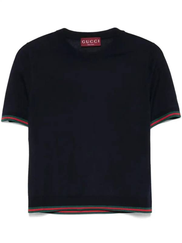 fine-knit T-shirt
