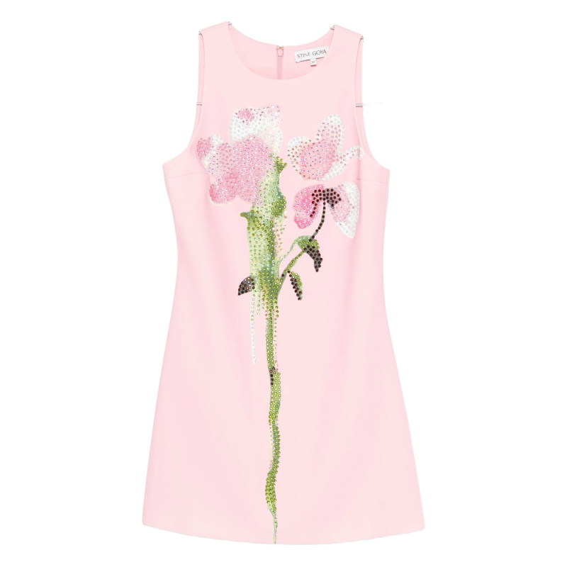 Stine Goya Crystal-embellished Sleeveless Mini Dress
