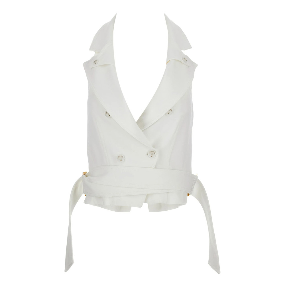 Elisabetta Franchi Double-breasted Belted Vest
