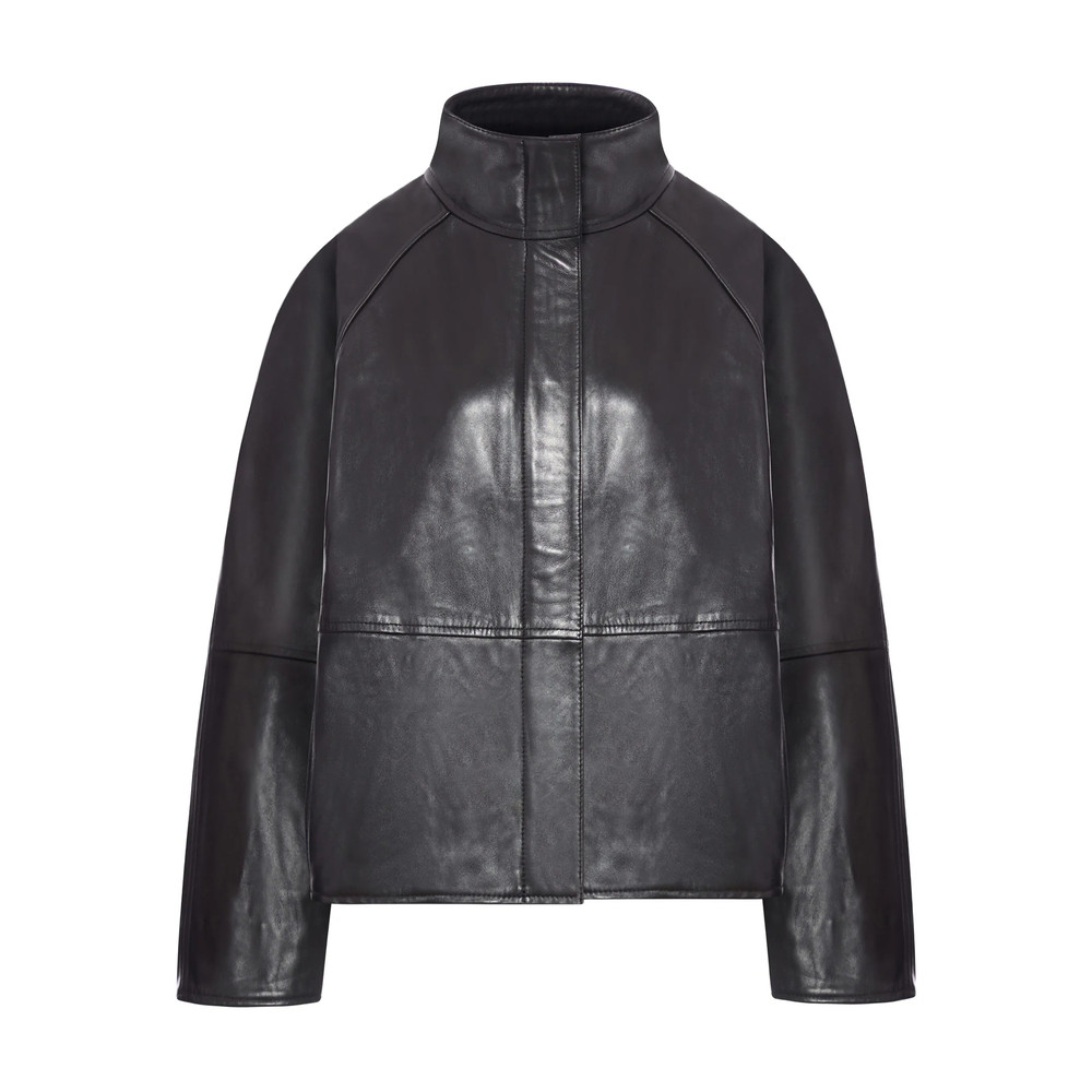 Soeur Gamma High-neck Leather Jacket