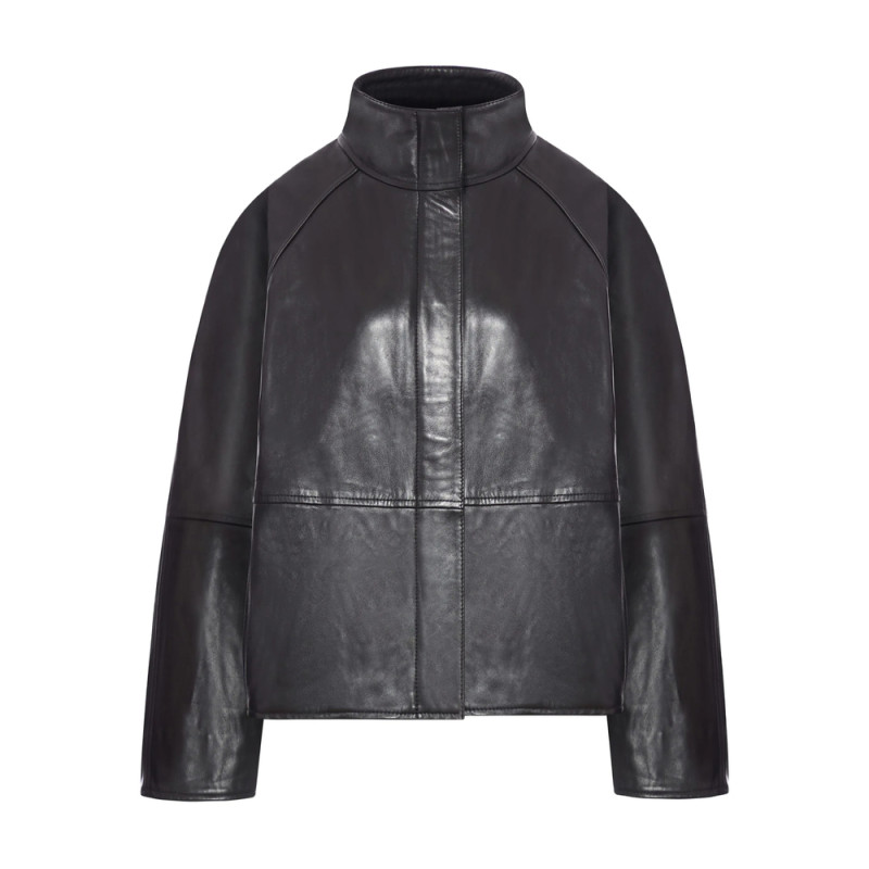 Soeur Gamma High-neck Leather Jacket