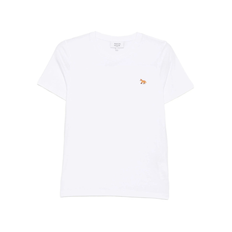 Maison Kitsuné Fox-embroidered T-shirt