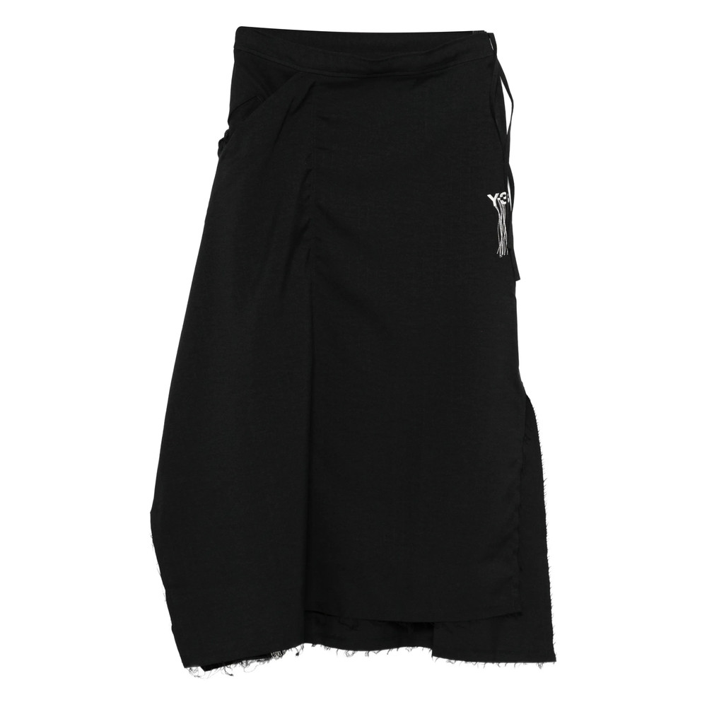 Y-3 Logo-embroidered Midi Skirt
