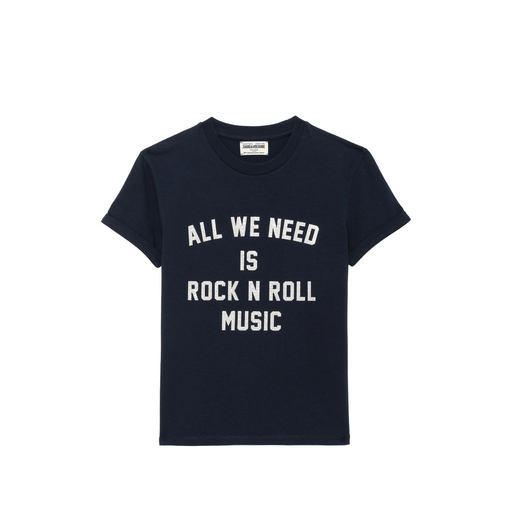 Zadig & Voltaire Walk Strass-embellished Slogan-print T-shirt
