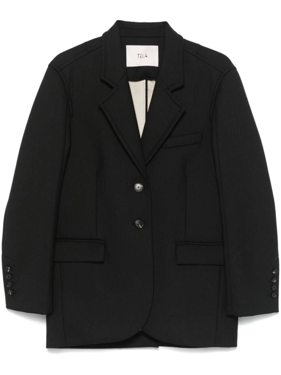 twill blazer