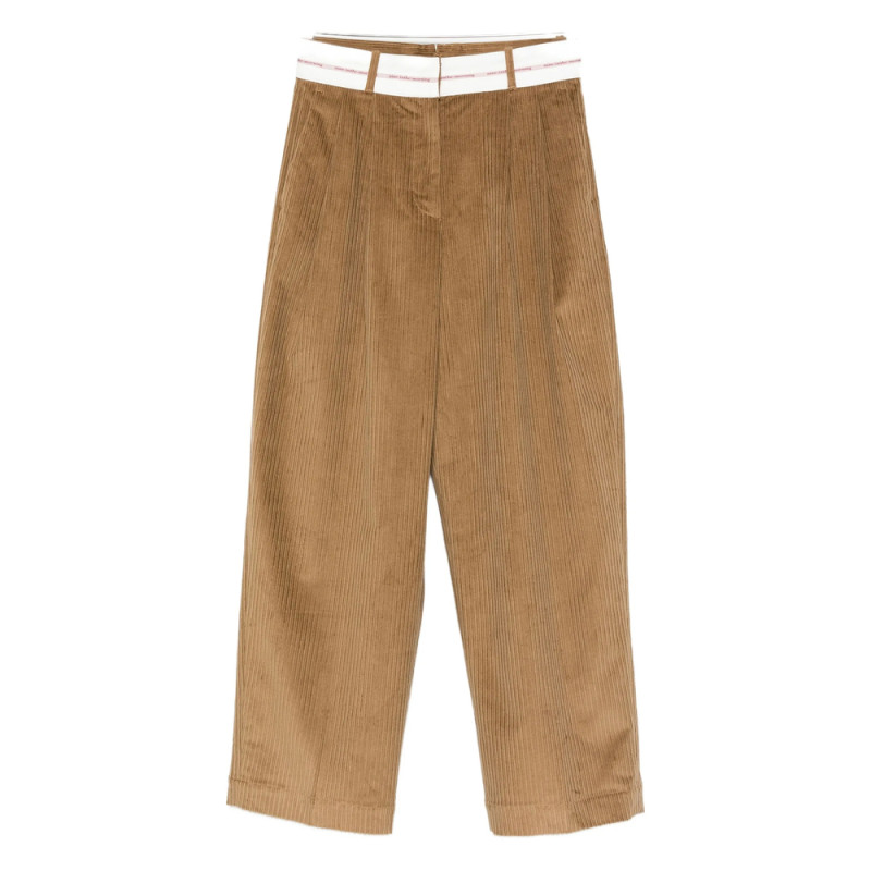 Nine In The Morning Pleated Corduroy Trousers