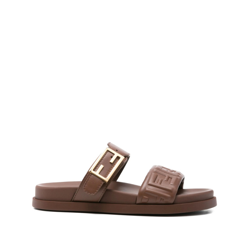 Fendi Double-band Flat Sandals