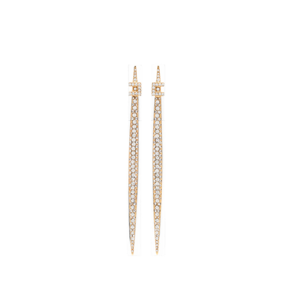 Elisabetta Franchi Crystal-embellished Drop Earrings