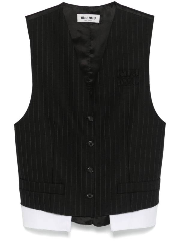 pinstriped waistcoat