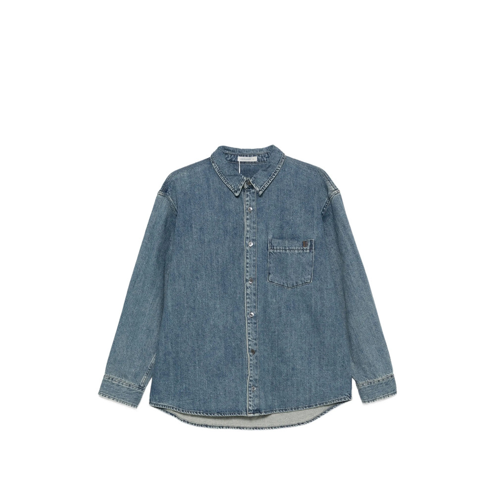 Low Classic Faded-effect Denim Shirt